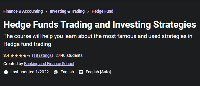 Hedge Funds Trading and Investing Strategies