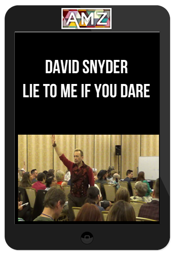 David Snyder – Lie to me if you dare