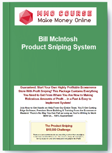 Bill McIntosh %E2%80%93 Product Sniping System