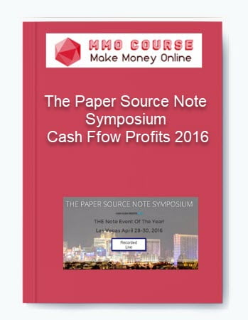 The Paper Source Note Symposium %E2%80%93 Cash Ffow Profits 2016