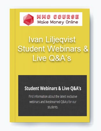 Ivan Liljeqvist – Student Webinars & Live Q&A’s