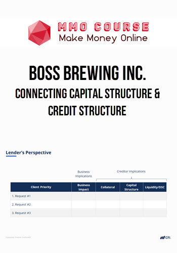 Boss Brewing Inc. – Connecting Capital Structure & Credit Structure