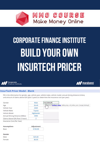 Corporate Finance Institute – Build Your Own InsurTech Pricer
