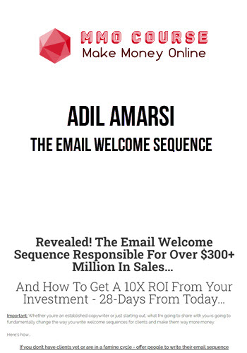 Adil Amarsi – The Email Welcome Sequence