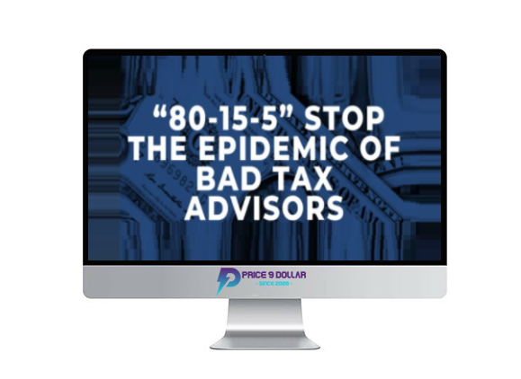 “80-15-5” STOP the epidemic of bad tax advisors that has cost real estate investors millions in dollars in taxes throughout the years!