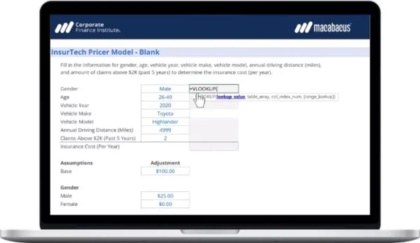 Corporate Finance Institute – Build Your Own InsurTech Pricer