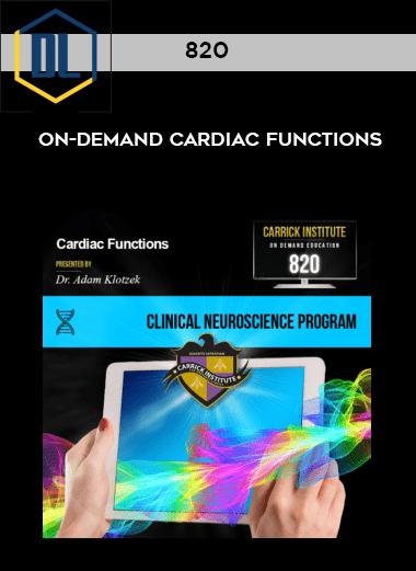 820 On Demand Cardiac Functions