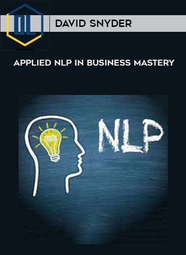 David Snyder – Applied NLP in Business Mastery
