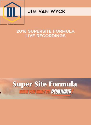 Jim Van Wyck %E2%80%93 2016 SuperSite Formula Live Recordings