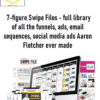 7-figure Swipe Files - full library of all the funnels, ads, email sequences, social media ads Aaron Fletcher ever made