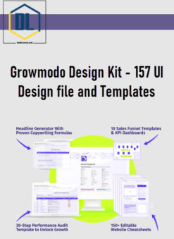 Growmodo Design Kit – 157 UI Design file and Templates