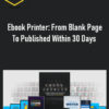 Jose Rosado – Ebook Printer: From Blank Page To Published Within 30 Days