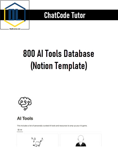 ChatCode Tutor – 800 AI Tools Database (Notion Template)